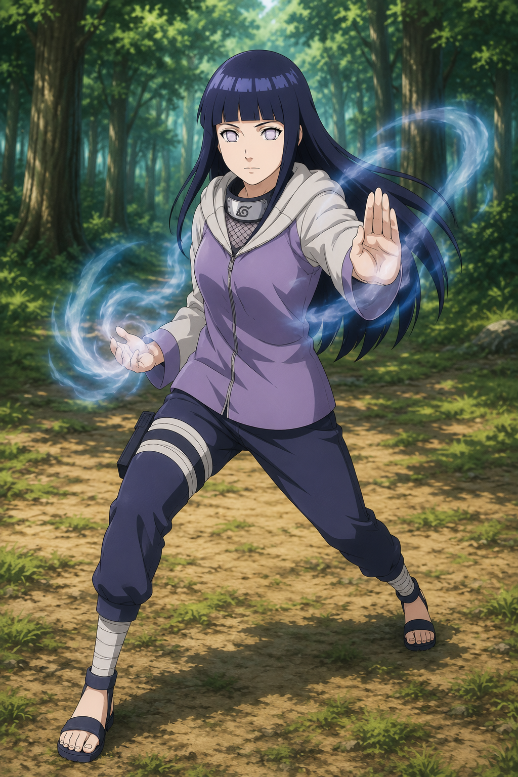 Is Hinata blind in Naruto