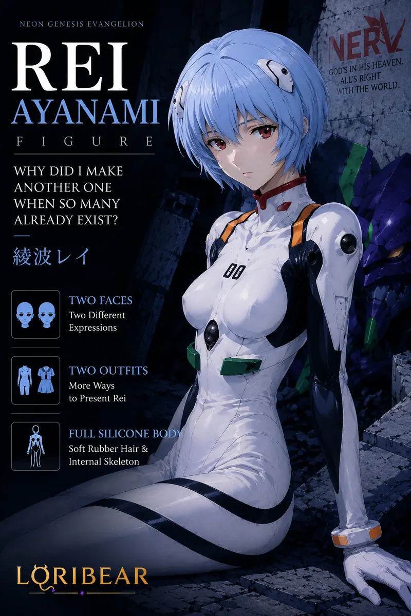 Rei Ayanami sex doll silicone